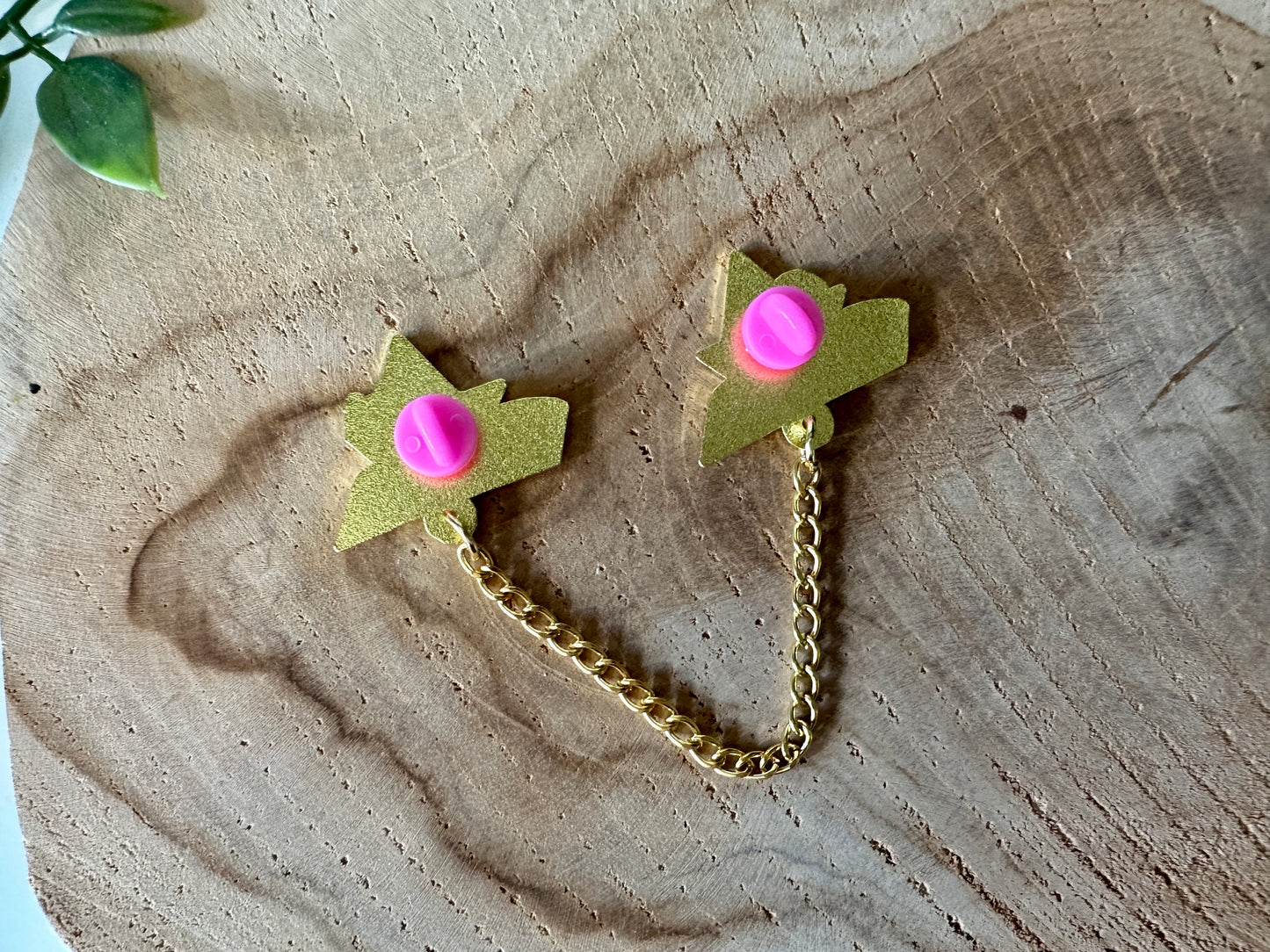 Paper Boat Enamel Collar Pin