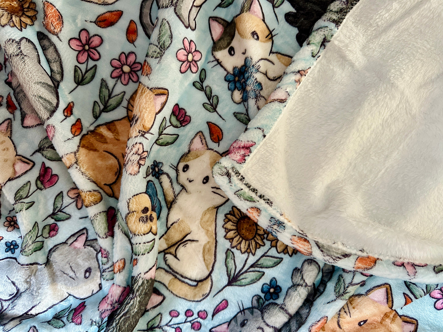 Cats & Flowers Blanket (Small)