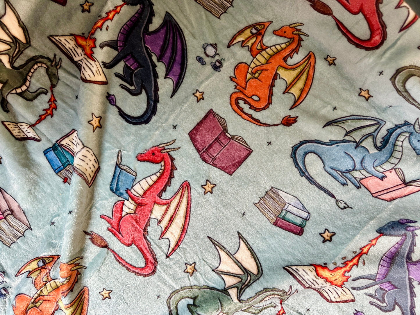 Reading Dragons Blanket (Large)