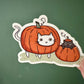 Cats & Pumpkins Die Cut Sticker