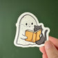 Ghost & Cat Die Cut Sticker