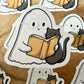 Ghost & Cat Die Cut Sticker
