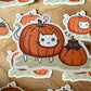 Cats & Pumpkins Die Cut Sticker