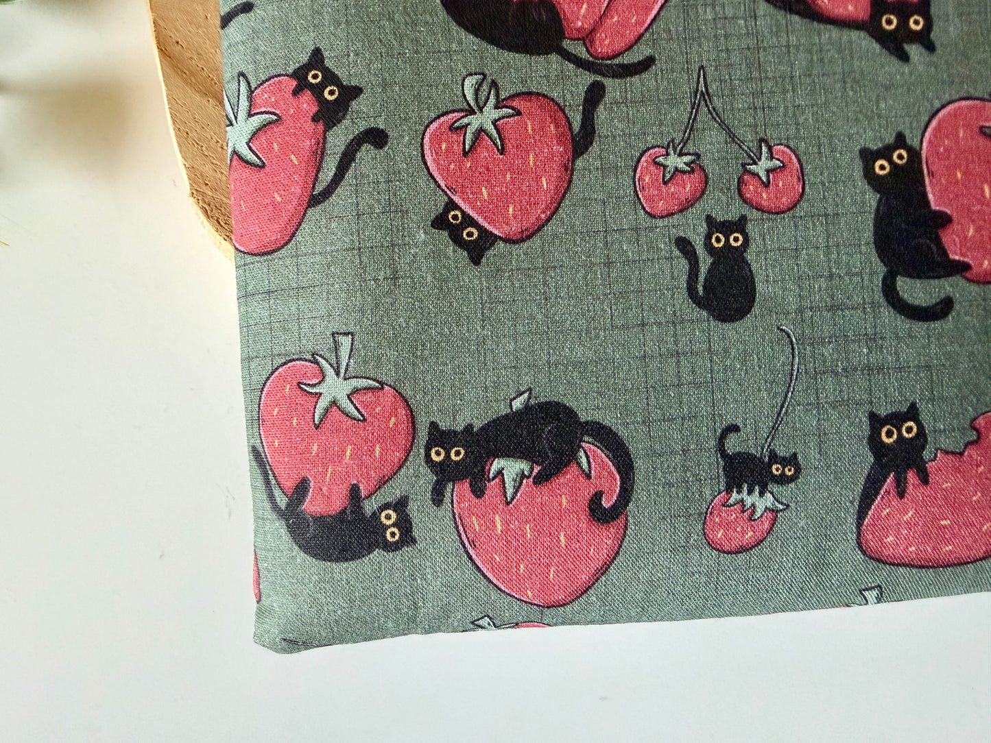 Black Cats & Strawberries Booksleeve (Own Design)