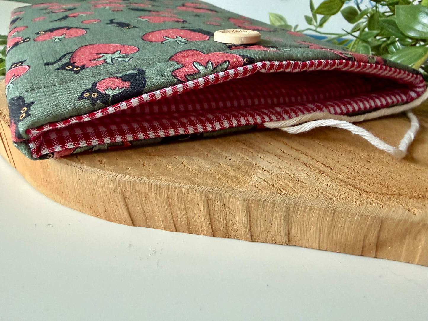 Black Cats & Strawberries Booksleeve (Own Design)