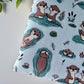 XL Otter Friends Buchhülle (Eigenes Design)