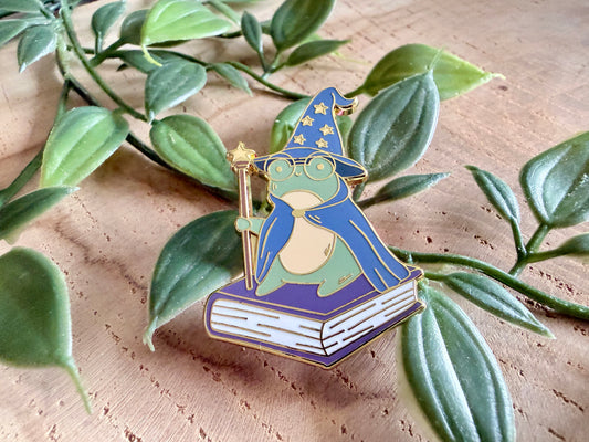 Zauberfrosch Emaille-Anstecker