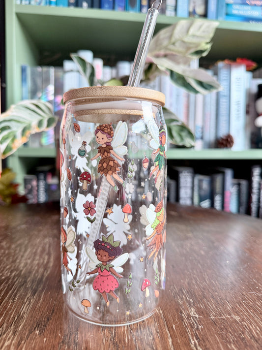 Forest Fairies Glass Tumbler