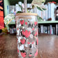 Cats & Strawberries Glass Tumbler