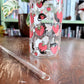 Cats & Strawberries Glass Tumbler