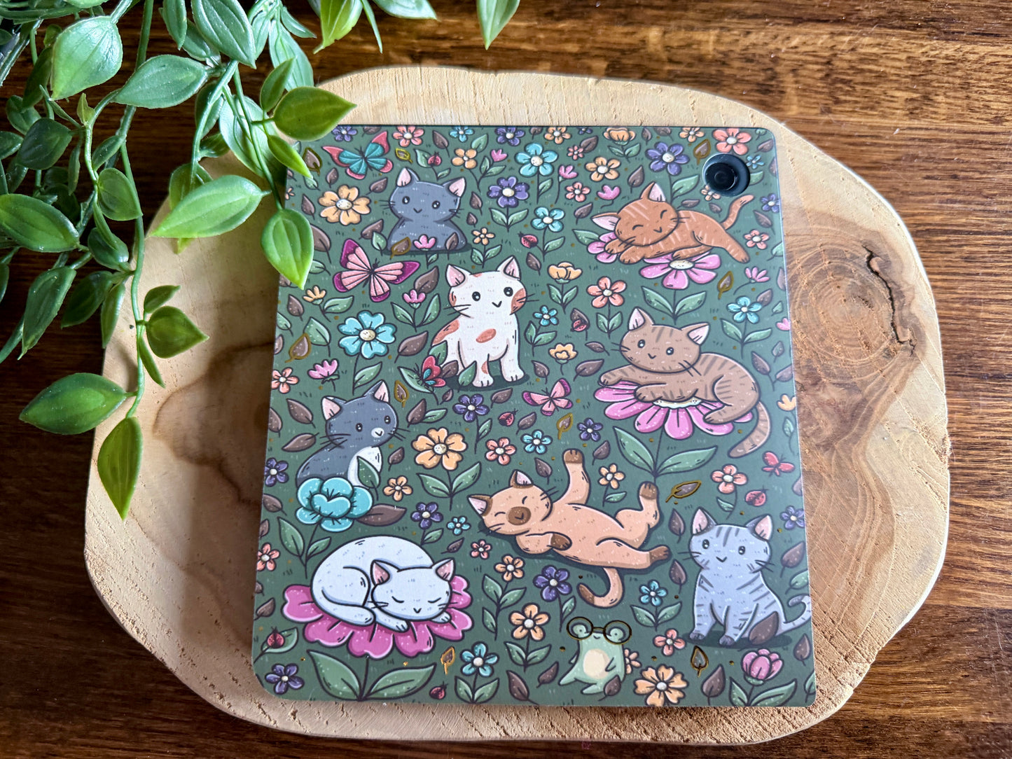 Insert pour liseuse Chats et fleurs