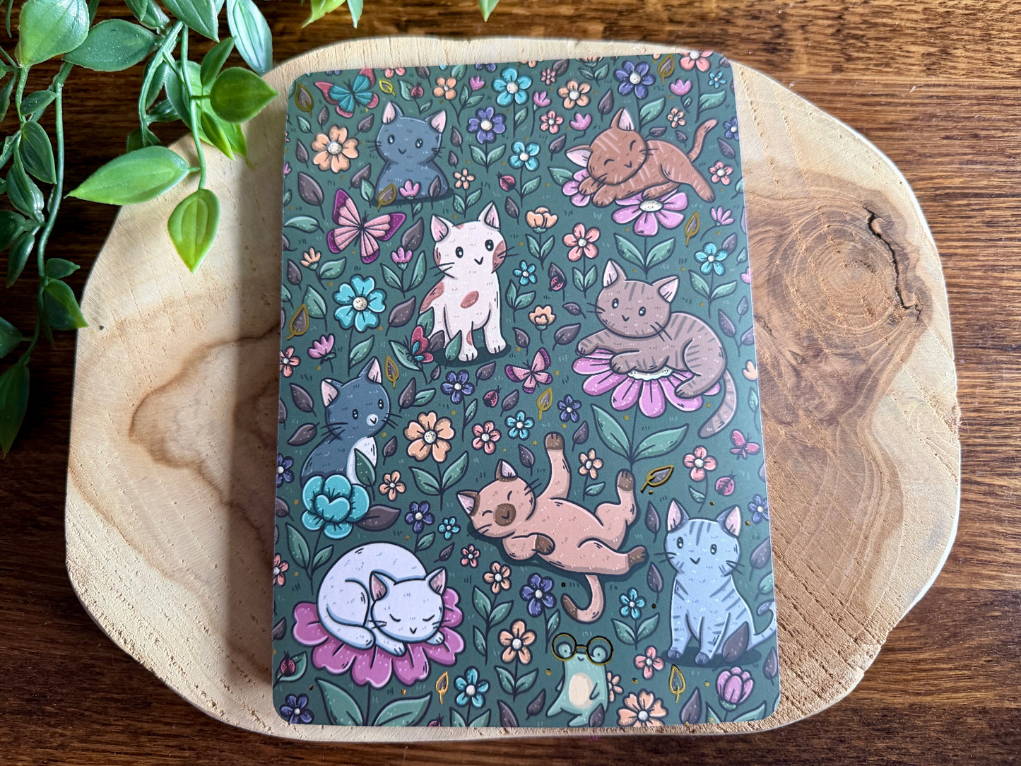 Insert pour liseuse Chats et fleurs