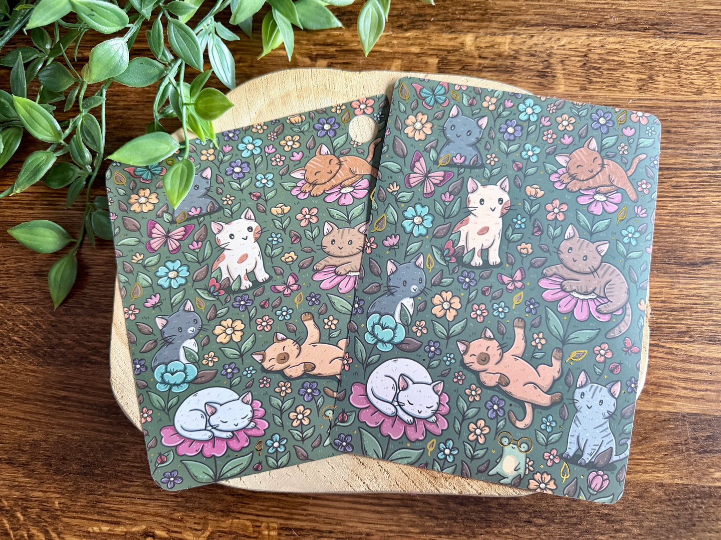 Insert pour liseuse Chats et fleurs