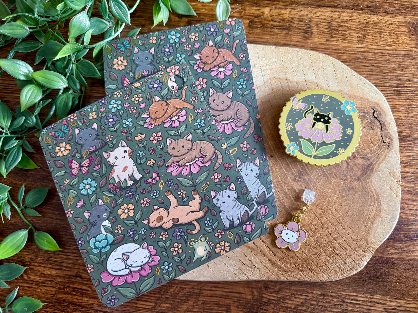 Coffret de liseuses Chats et fleurs