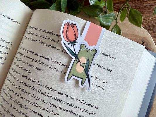 Froggie & Tulip Magnetic Bookmark