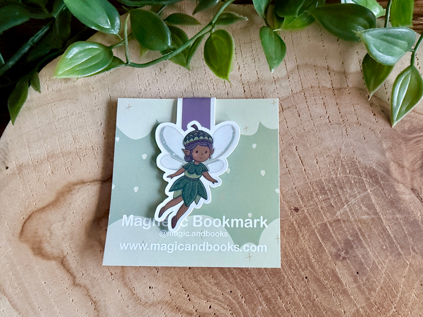 Acorn Fairy Magnetic Bookmark