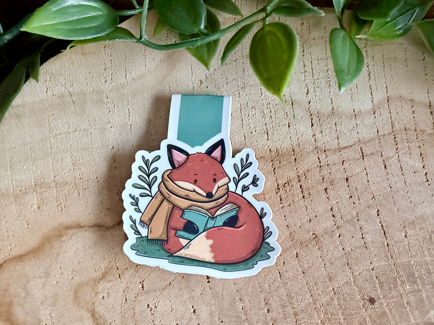 Cosy Fox Magnetic Bookmark