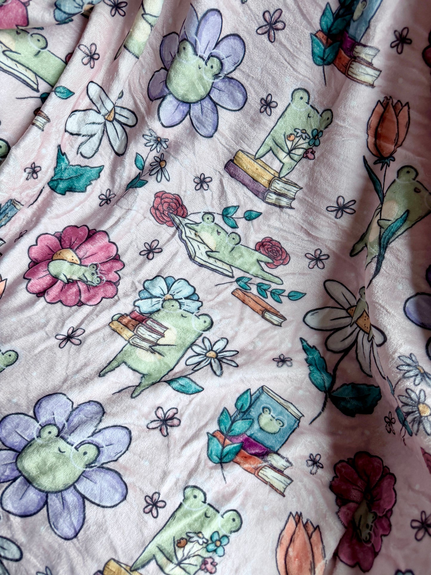 Froggie's Flowers Blanket (Large)