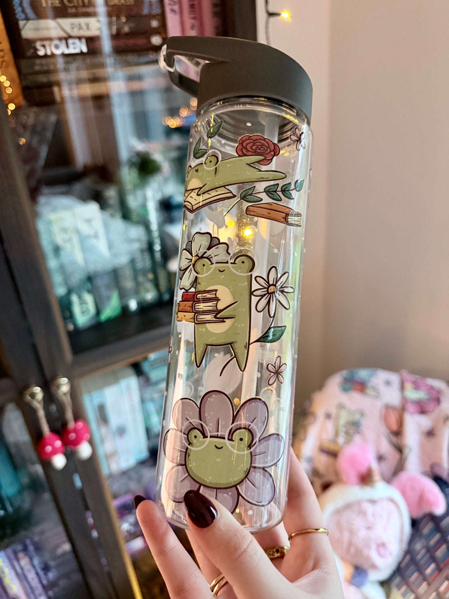 Froggie's Flowers Water Bottle