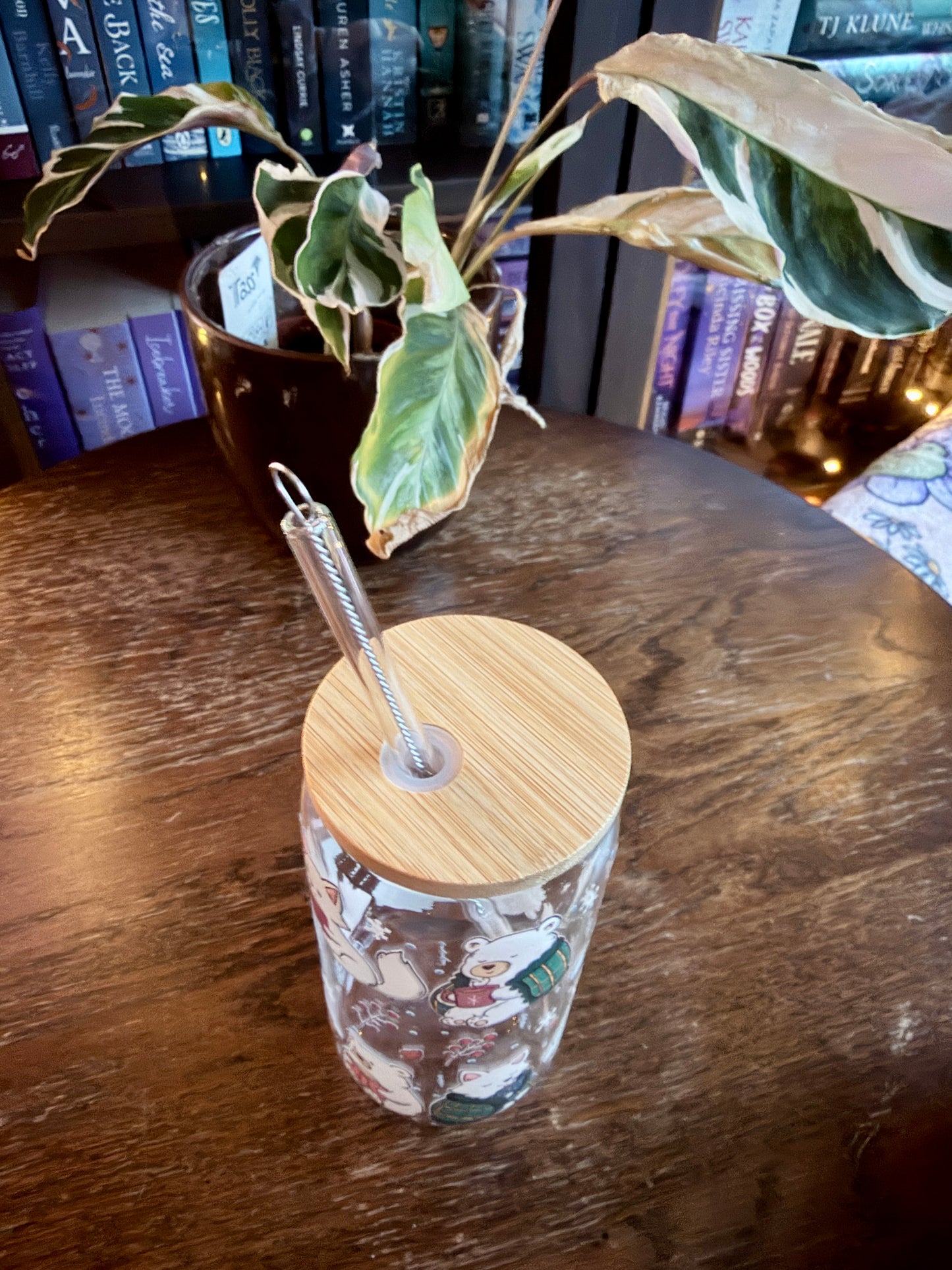 Cosy Winter Glass Tumbler