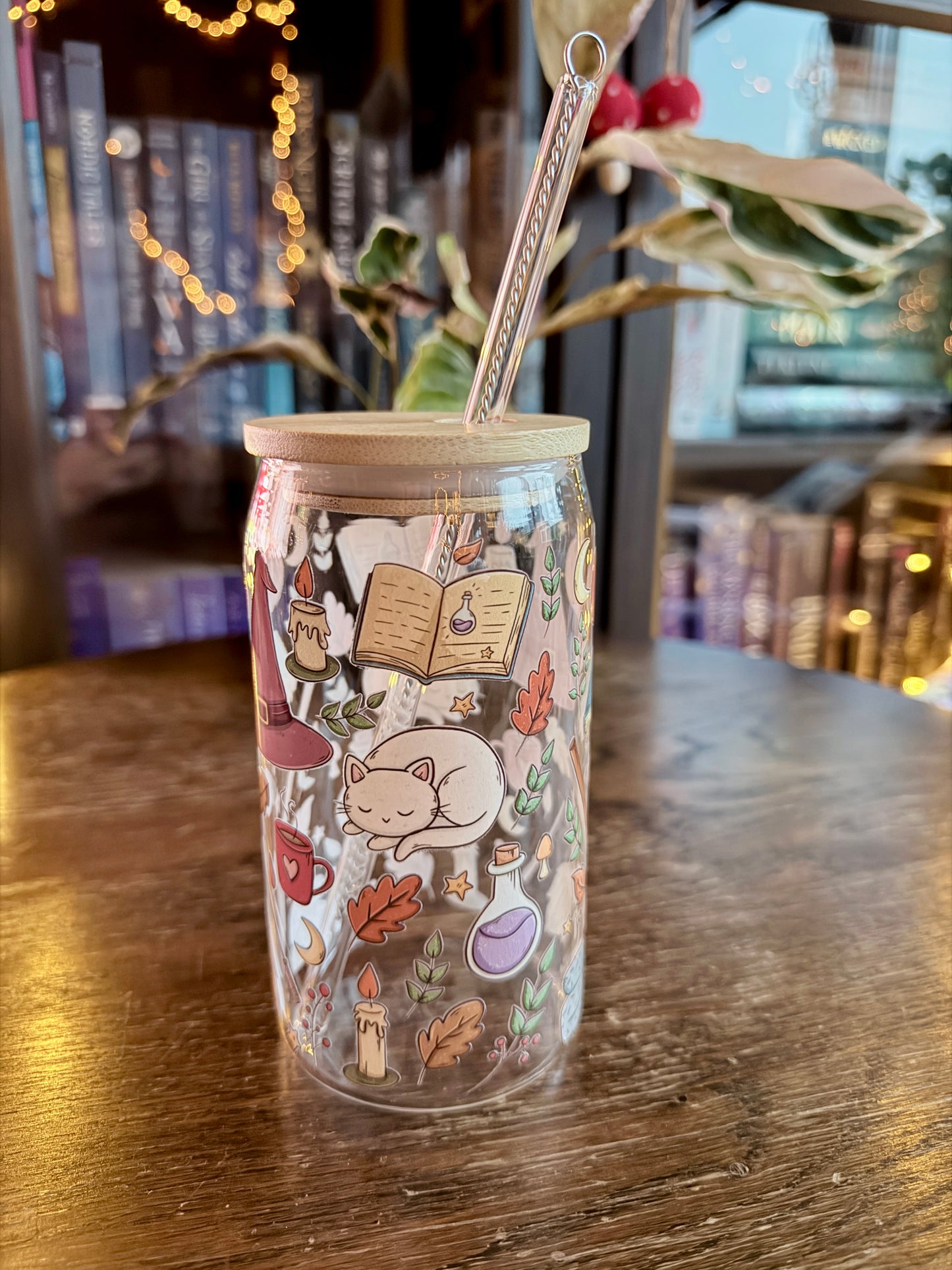 Cosy Witch Glass Tumbler