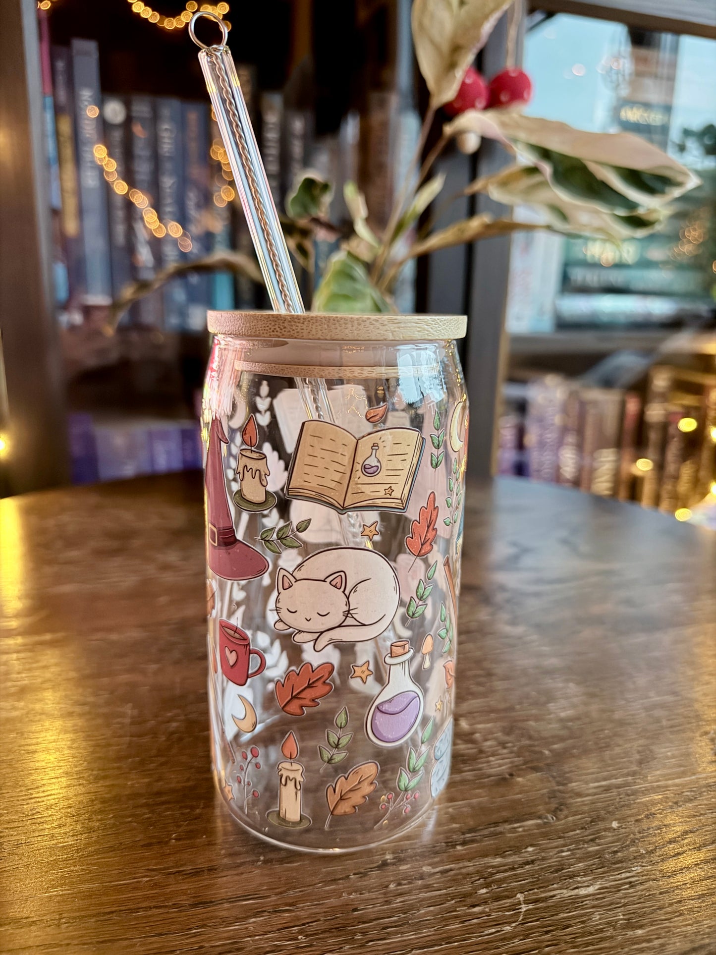 Cosy Witch Glass Tumbler