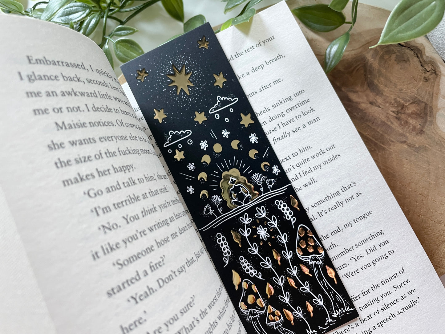Goddess Gold Foil Bookmark