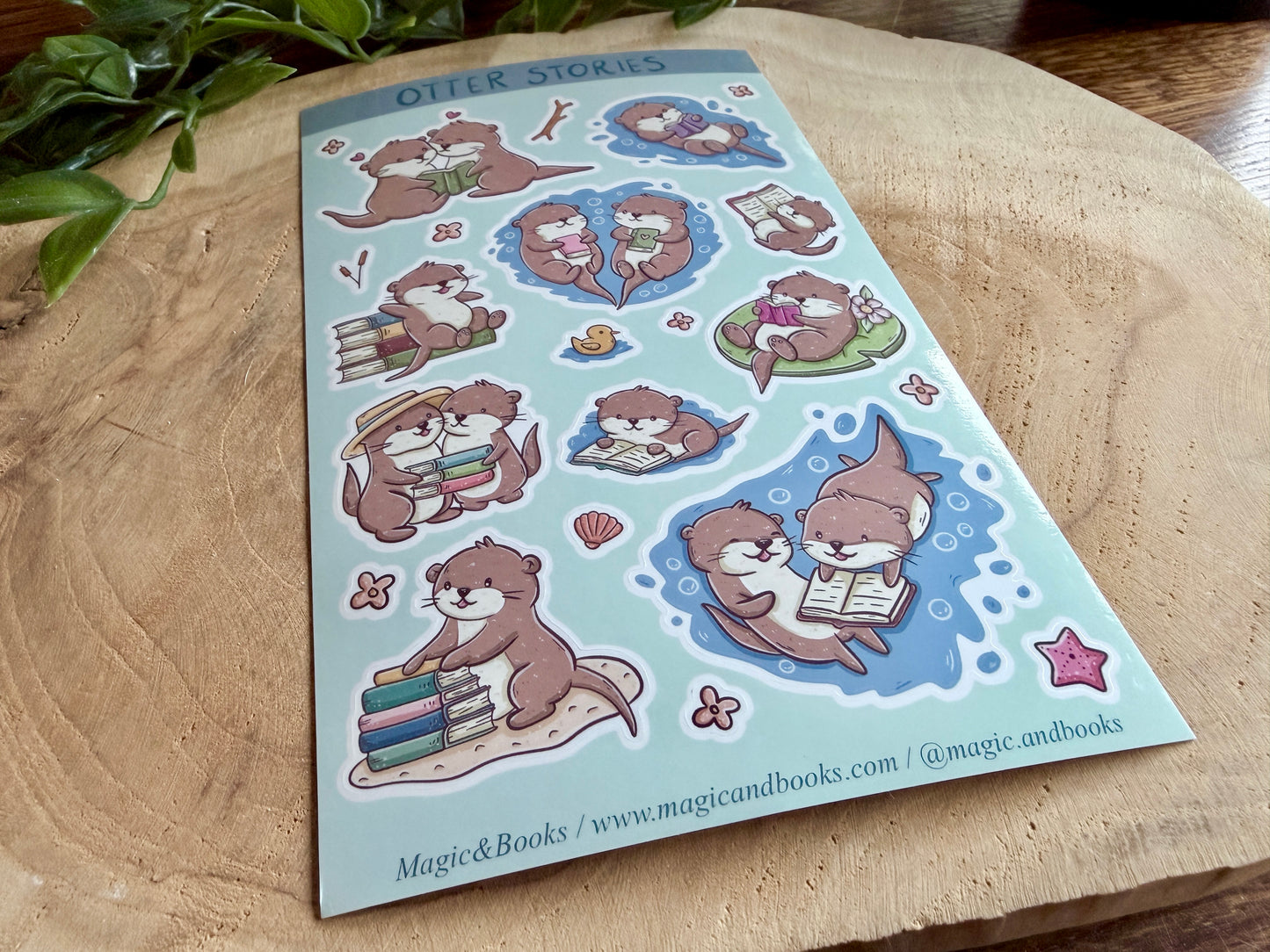 Otter Stories Sticker Sheet