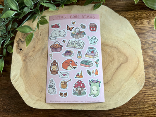 Cottage Core Stories Sticker Sheet