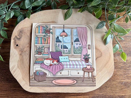 Book Nook Postcard