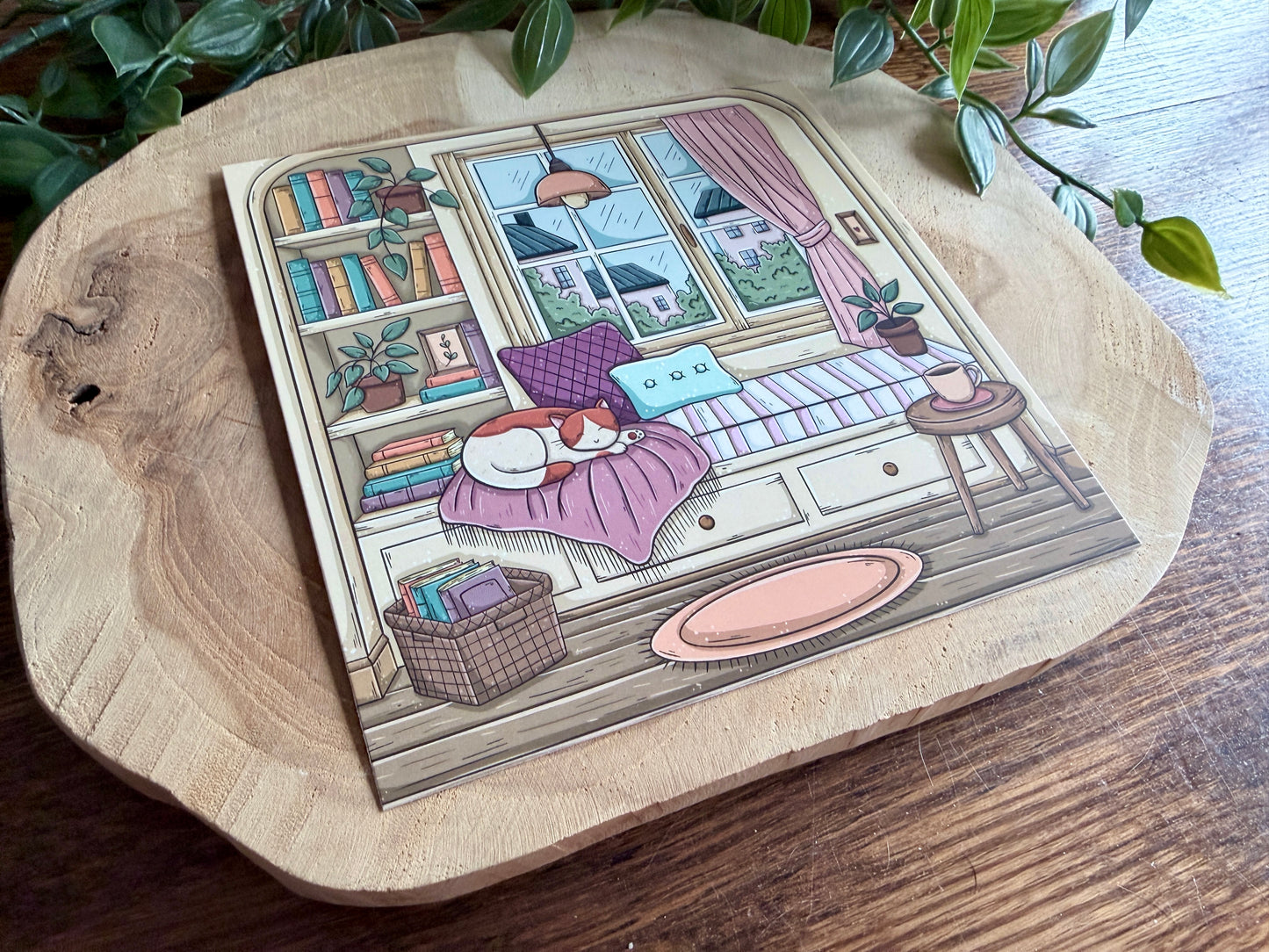 Book Nook Postcard