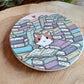 Cat Book Stack Coaster