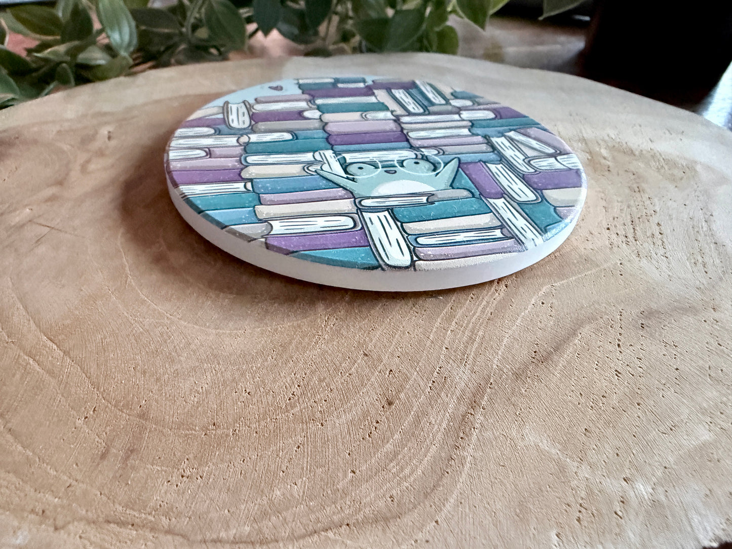 Frog Book Stack Coaster