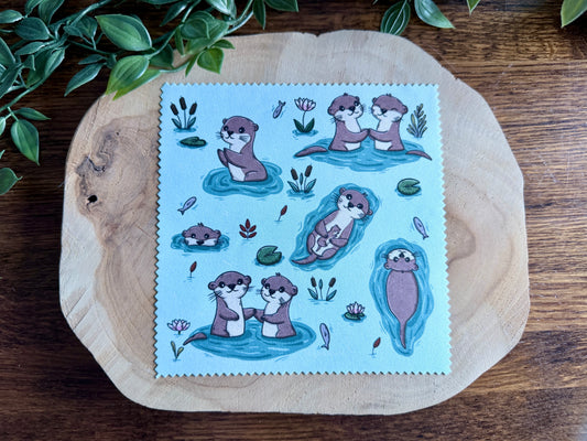 Otter Friends Cleaning Cloth