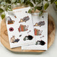 Cats & Books Sticker Sheet