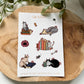Cats & Books Sticker Sheet
