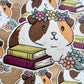 Autocollant découpé Flower Crown Guinea Pig