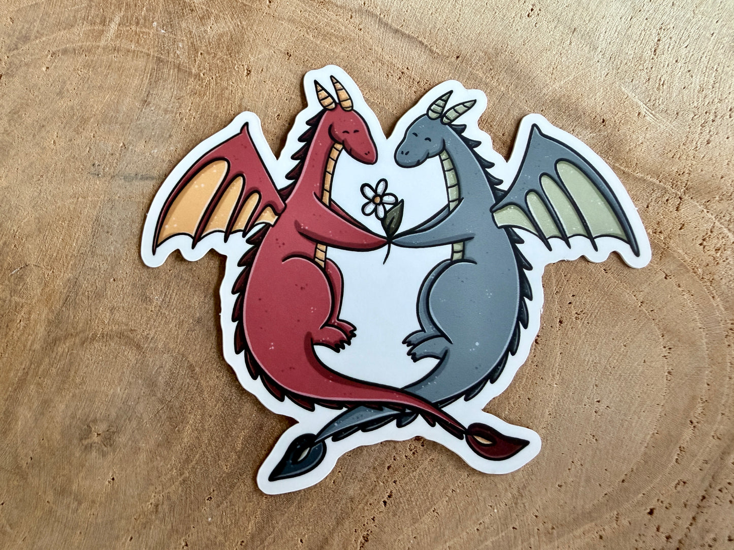 Autocollant découpé Love Birds