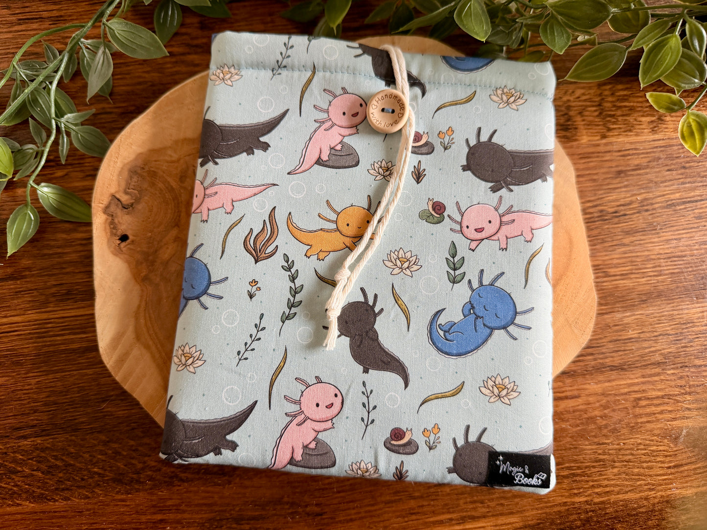 Housse de lecteur E-Reader Axolotls (design personnel)