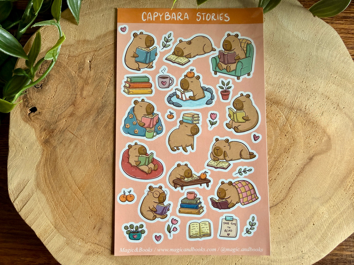 Aufkleberbogen Capybara Stories