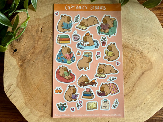 Aufkleberbogen Capybara Stories