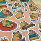 Aufkleberbogen Capybara Stories