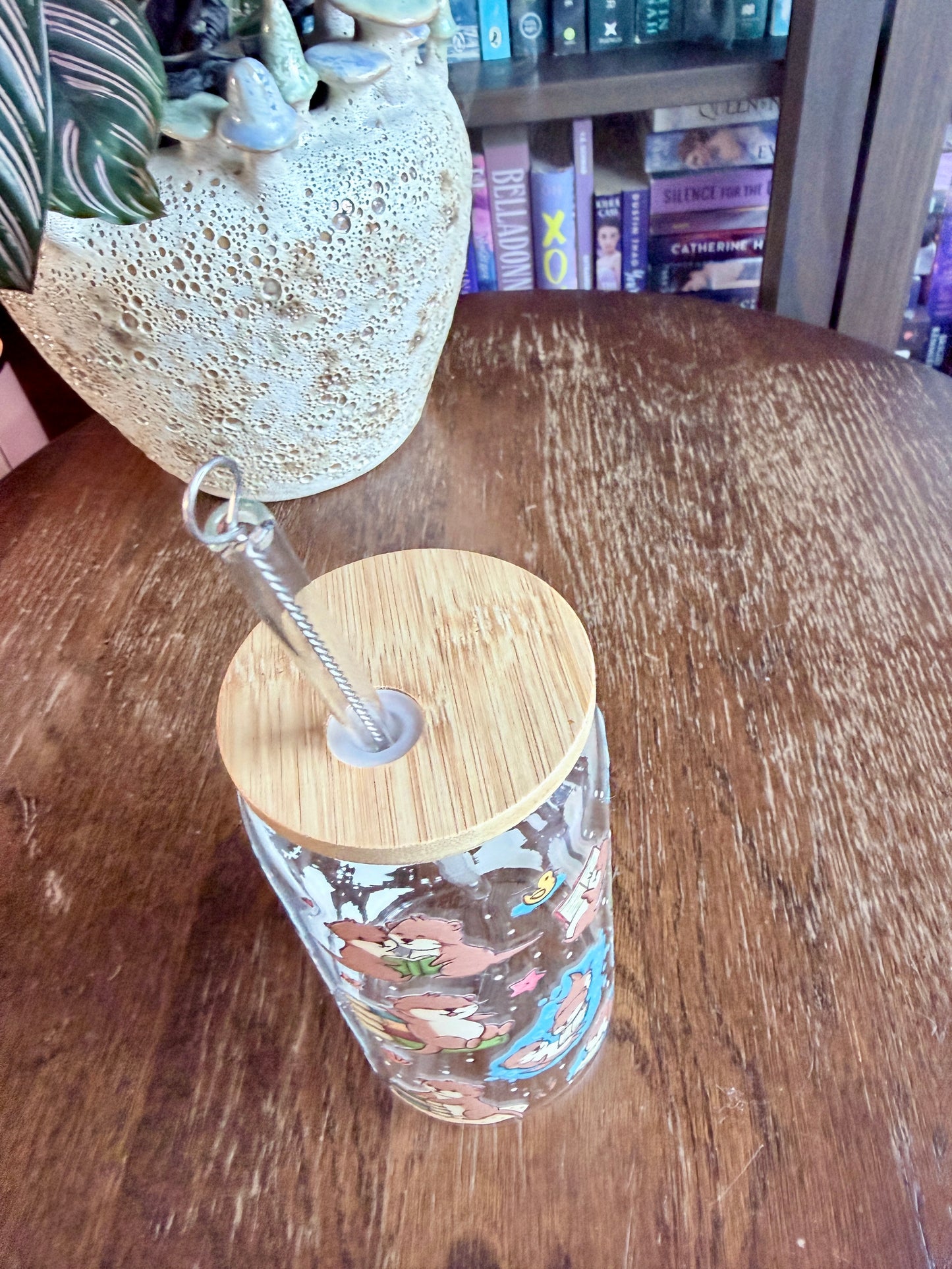 Playful Otters Gobelet en verre