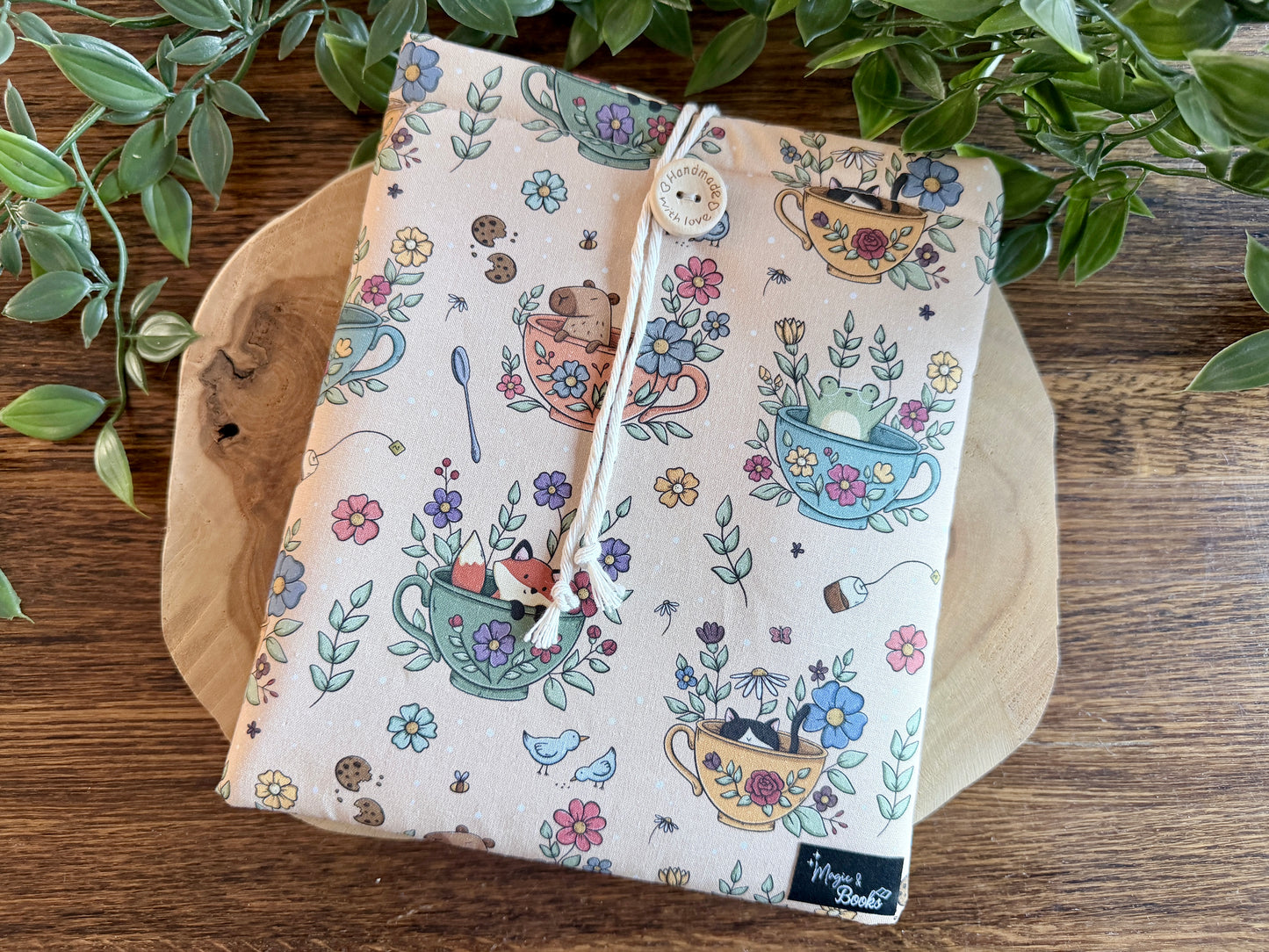 Housse de lecteur E-Reader Tea Cup Cuties (design personnel)