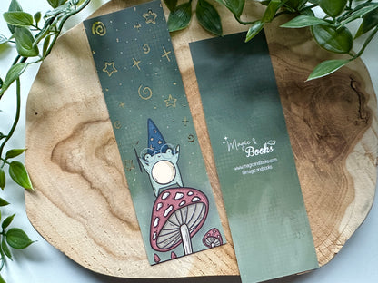 Froggie Wizard Gold Foil Bookmark