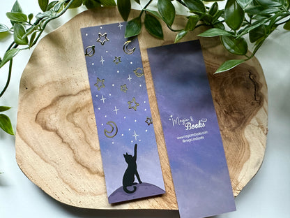 Reaching for the Stars Gold Foil Bookmark