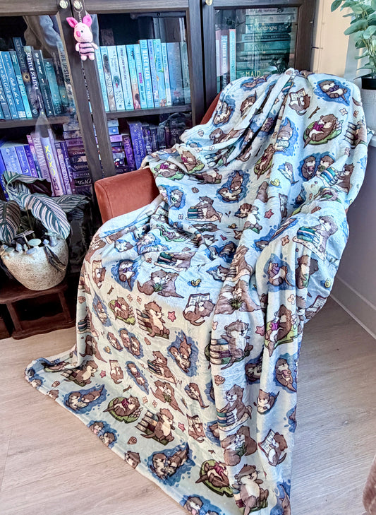 Playful Otters Blanket (Large)