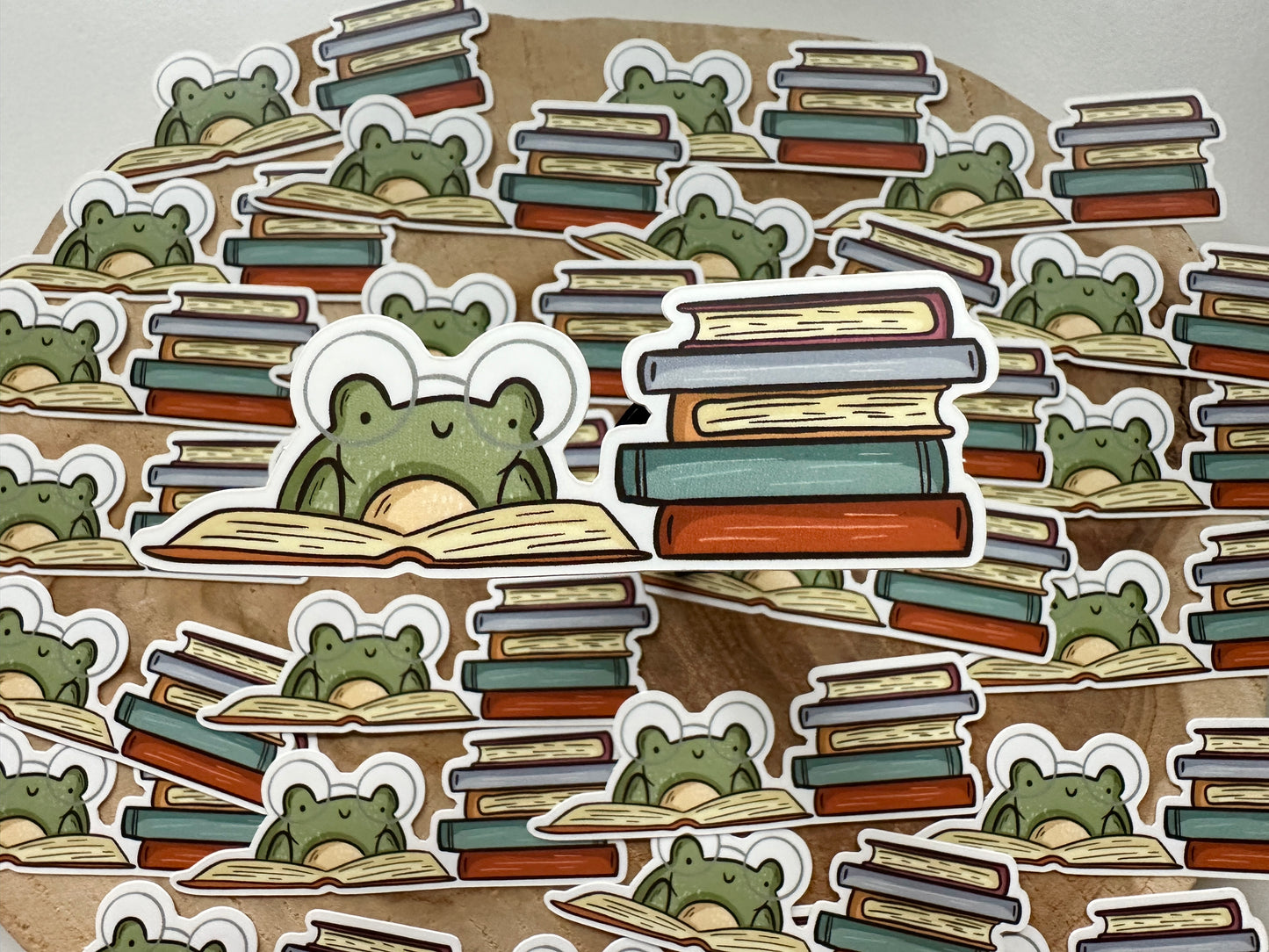 Froggie Reads Sticker