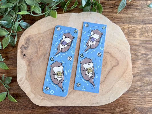 Chilling Otters Bookmark