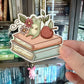 Frog and Flowers on Books Stanzaufkleber